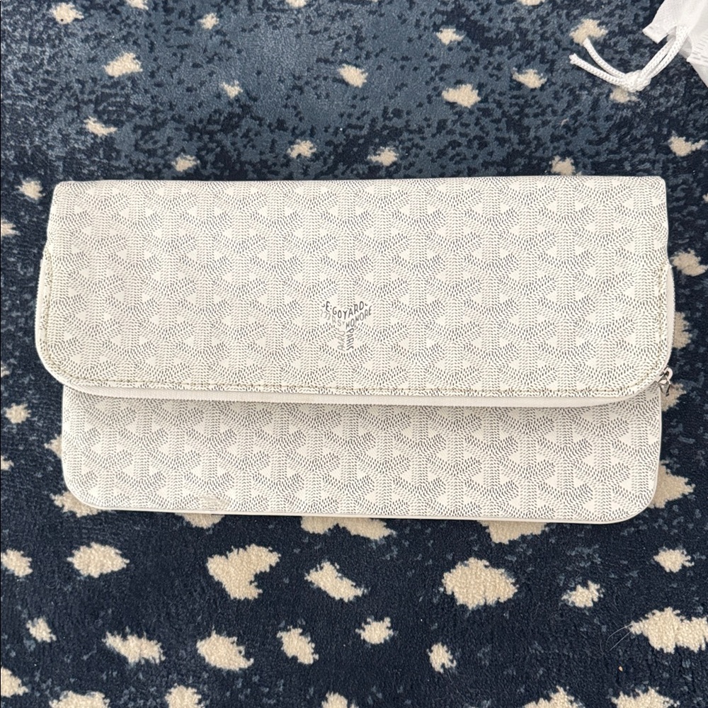 Goyard Saint Marie White Clutch Handbag